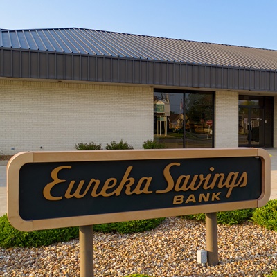 Eureka Savings Bank Sign at the Peru Branch Eureka Savings Bank Sign at the Peru Branch