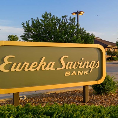 Eureka Savings Bank Sign at the Peru Branch Eureka Savings Bank Sign at the Peru Branch